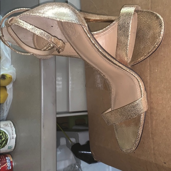 Tory Burch Gold Sandal - Picture 2 of 2
